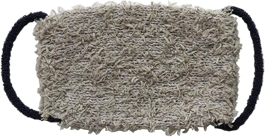 Amazon 絹屋の編み物 森の小道 銀色 So6106 マスク シルク ニット 美肌 保湿 おしゃれ 日本製 絹屋 布マスク