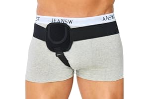 Awojrsky Hernia Belts for Men Inguinal, Hernia Support for Women and Men, Hernia Truss for Left or Right Side, Groin Belt, Adjustable Waist Strap with Removable Compression Pads