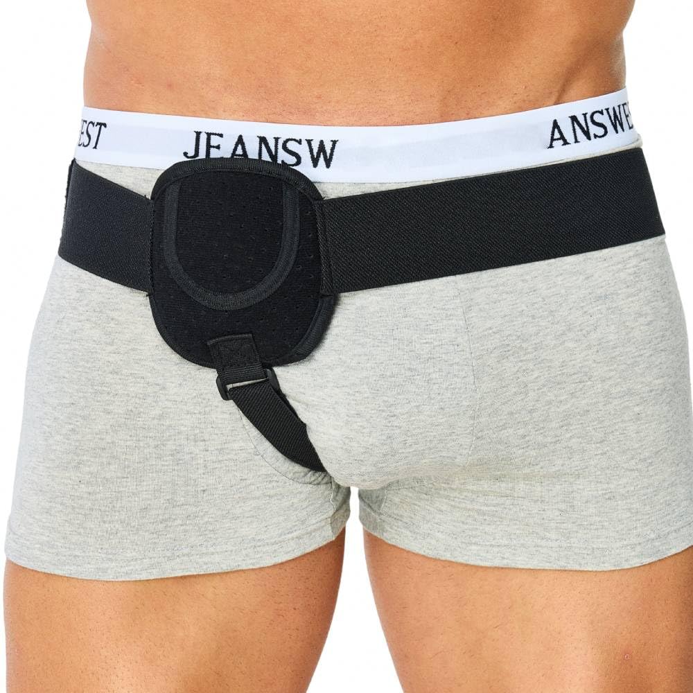 Photo 1 of Awojrsky Hernia Belts for Men Inguinal, Hernia Support for Women and Men, Hernia Truss for Left or Right Side, Groin Belt, Adjustable Waist Strap with Removable Compression Pads