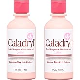 Calamine Lotion by Caladryl, Skin Protectant Plus Itch Relief, 6 Fl Oz, 2-Pack