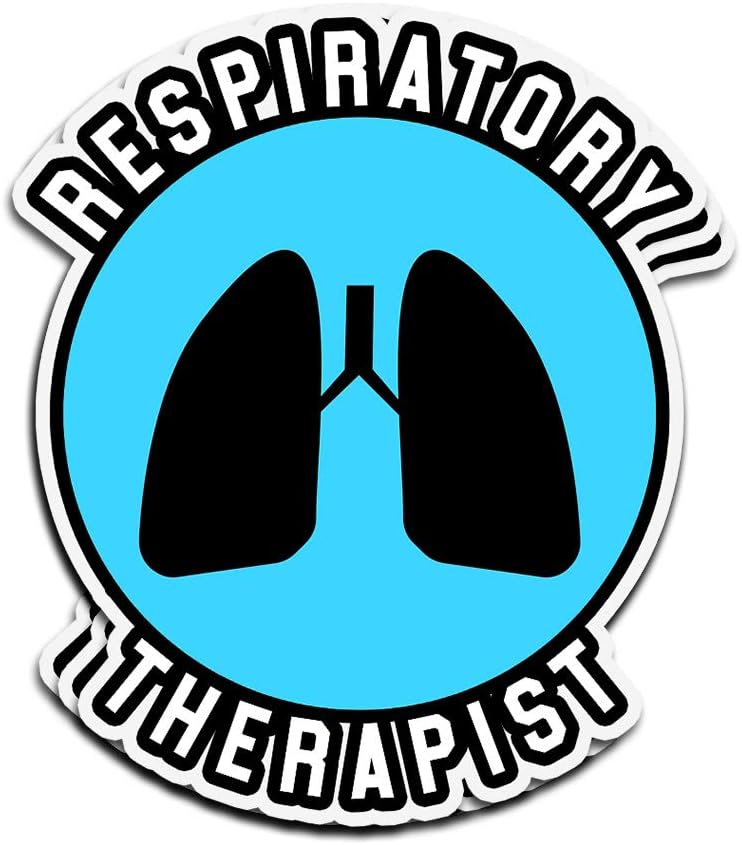ViralTee 3 PCs Stickers Gift for Respiratory Therapist Lung Respiratory Therapy 3×4 Inch Die-Cut Wall Decals for Laptop Window Car Bumper Helmet Water Bottle