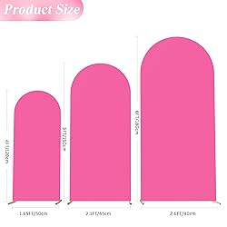 Wokceer Set of 3 Wedding Arch Backdrop Cover