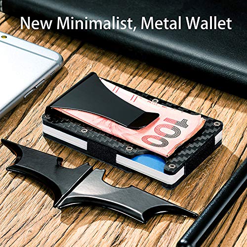 Credit Card Holder?, Maserfaliw Slim Carbon Fiber Credit Card Holder RFID Blocking Metal Wallet Money Clip Gift, A Must-Have Tool For Home, Can Be Used As A Holiday Gift. - Thumbnail 4