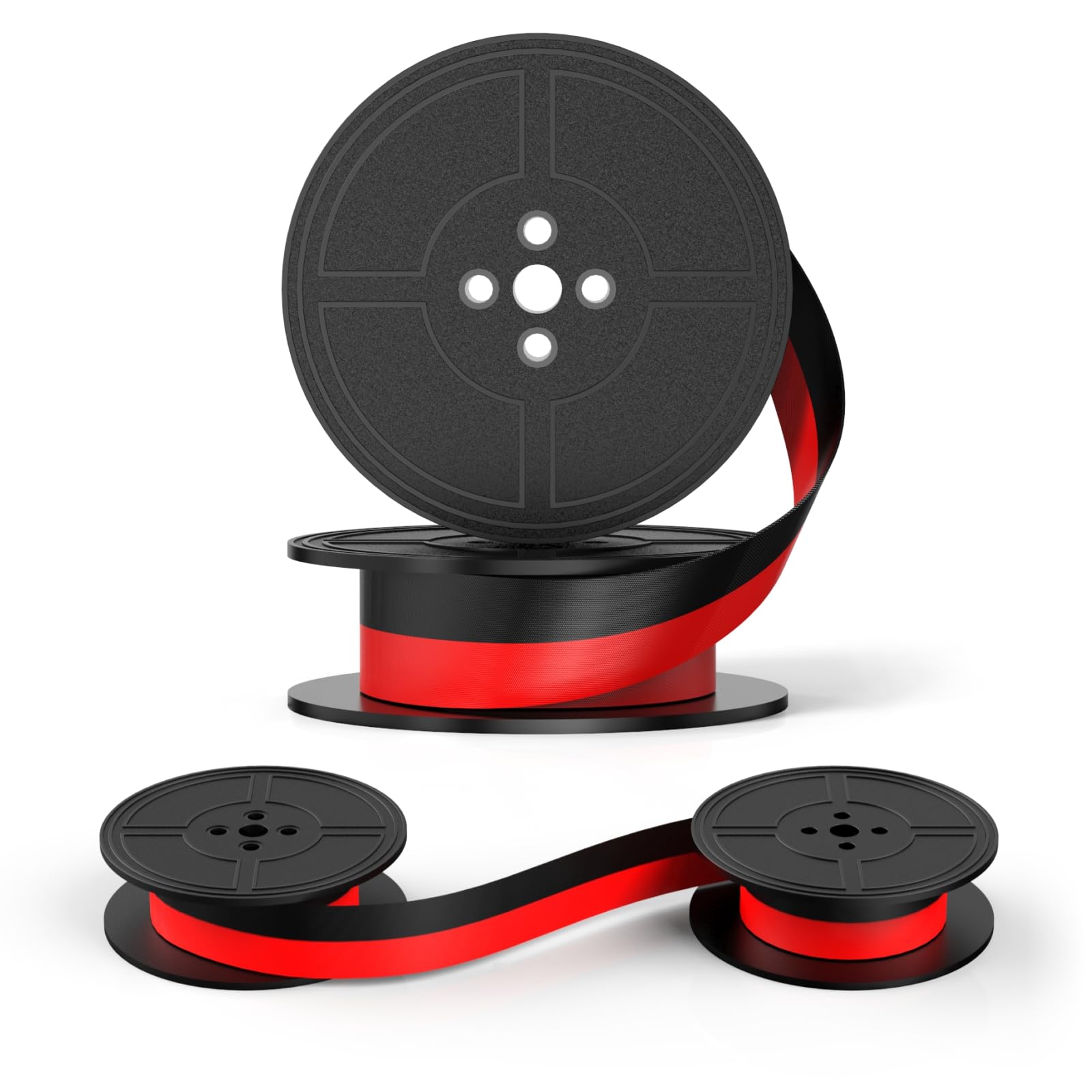 Photo 1 of 2 Pairs Typewriter Ribbon – Black/Red Ink Ribbon for Manual Typewriters, Suitable for Royal, Brother, Smith Corona, and Other Classic Typewriters – Delivers Crisp, Long-Lasting Prints