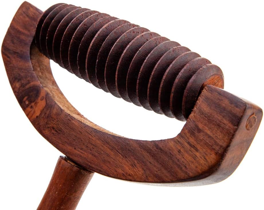 NatureSooth Handcrafted Wooden Limb Massager - Relieves Tired Leg and Arm Muscles, Brown - Image 4