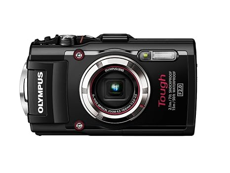 Olympus TG-3 Digitalkamera (16 Megapixel CMOS-Sensor, 4-fach opt. Zoom, WiFi, GPS, wasserdicht bis 15m, kälteresistent, Staub