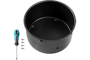 CROASK Replacement Air Fryer Basket for Ninja AF101 AF100 AF100C AF101BRN AF101C AF101NP AF101QAQ AF101QBK,Air Fryer Accessories and Replacement Parts,4QT Capacity