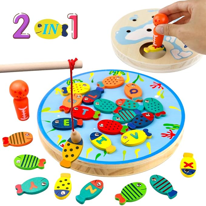 Amazon Jeu Peche A La Ligne Pêche à La Ligne Enfant Jeux de Societe 3 4 5 Ans Cadeau-Jeu de Pêche