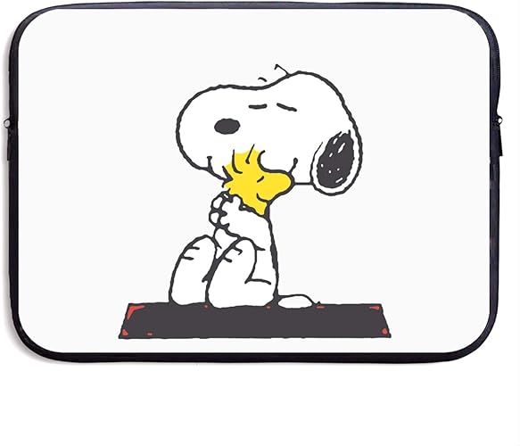 Amazon ノートパソコンバッグ Snoopy スヌーピー 6 保護ケース 衝撃 オシャレ 通勤 ビジネス 出張 旅行 ブラック ファスナー袋 一番人気があります 大容量 軽量 Pcケース コンピュータ バッグ 男女兼用 None ナン シューズ バッグ