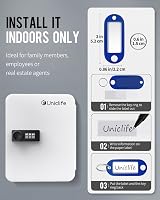 Uniclife 20 Position White Key Cabinet with Combination Lock Security Box view 6