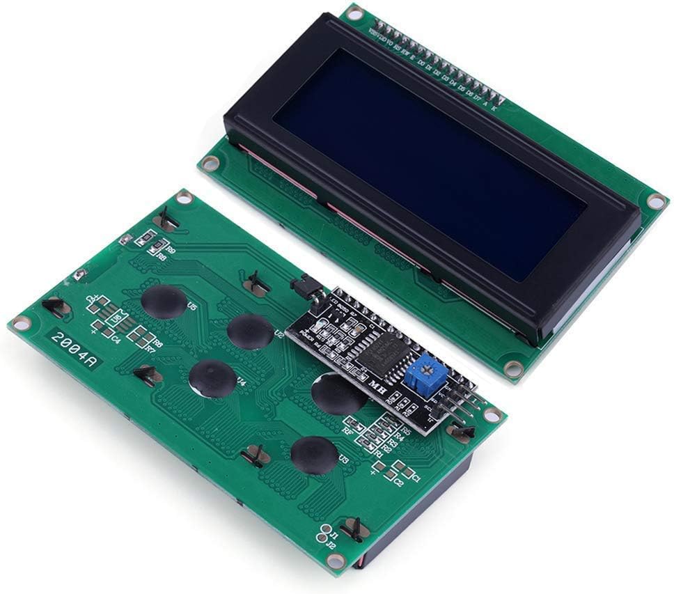iHaospace LCD2004 I2C IIC 2004 20x4 2004A Blue Screen Serial LCD Module for Arduino Character LCD/w IIC/I2C Serial Interface Adapter Module