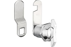 GNELLKOOR Thumb Operated Offset Cam Lock, 7/8 Inch Replacement Keyless Compartment Latch for Mounting in RV Compartment Camper Storage Door Cabinet Mailbox Drawer, Fits on 0.63" (16mm) Max Door Thickness