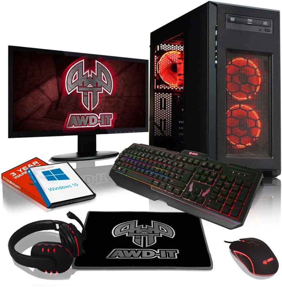 ADMI Gaming PC PACKAGE: Monitor, Keyboard & Mouse: i5 6400 CPU/GTX 1080 / Win 10