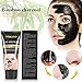 Charcoal Peel Off Mask, Black Mask Peel Off, Facial Masks Peel Off, Suction Cleaner Black Mask Tearing Resist Oily Skin Strawberry Nose Purifying Deep Cleansing (Mask & Tools)