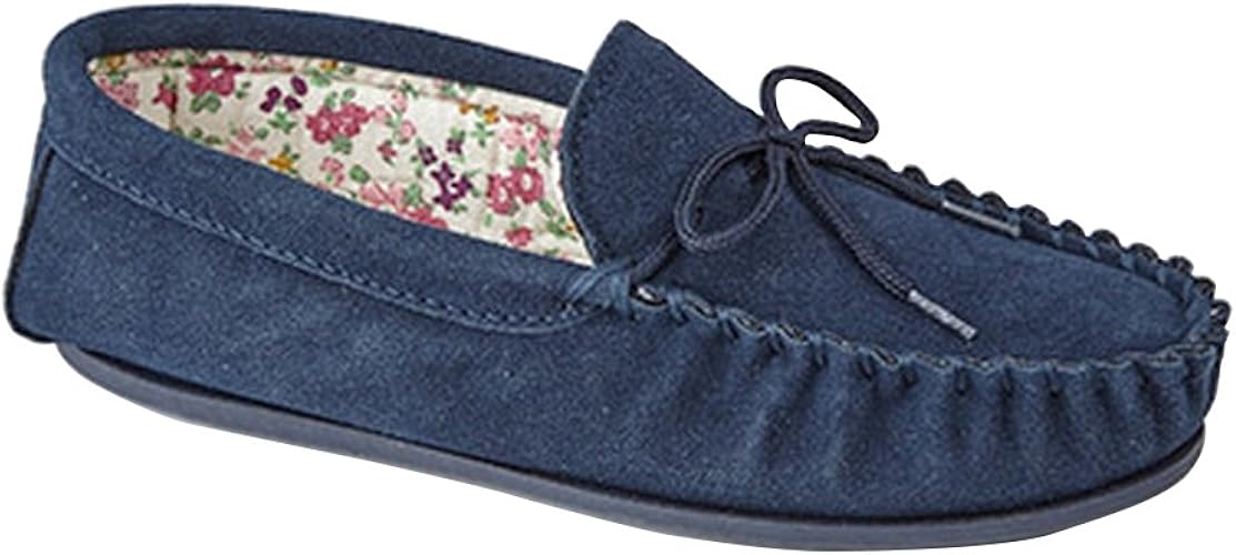 chausson mocassin femme