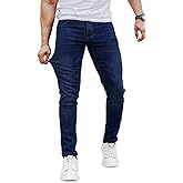 Heyfanee Mens Slim Fit Jeans Stretch Denim Pants for Men