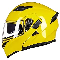 ILM Motorcycle Dual Visor Flip up Modular Full Face