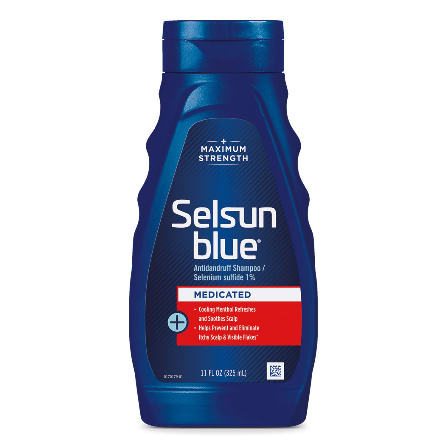 Selsun Blue Medicated Maximum Strength Dandruff Shampoo, 11 Fl Oz, Pack of 1 (60632)