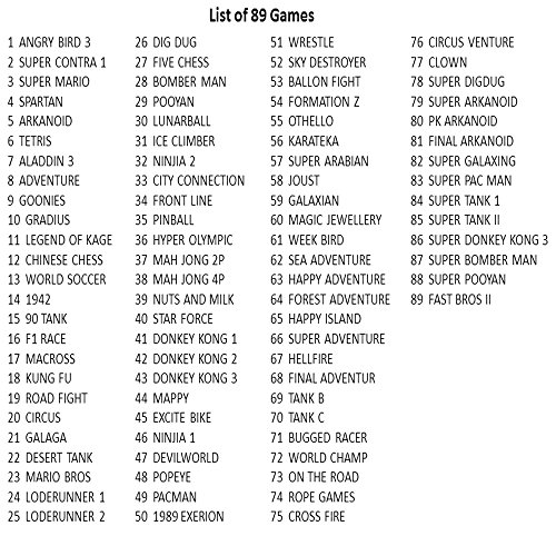 image for JJFUN Mini TV Game Console Player, Connect and Play 89 Classic Games, 