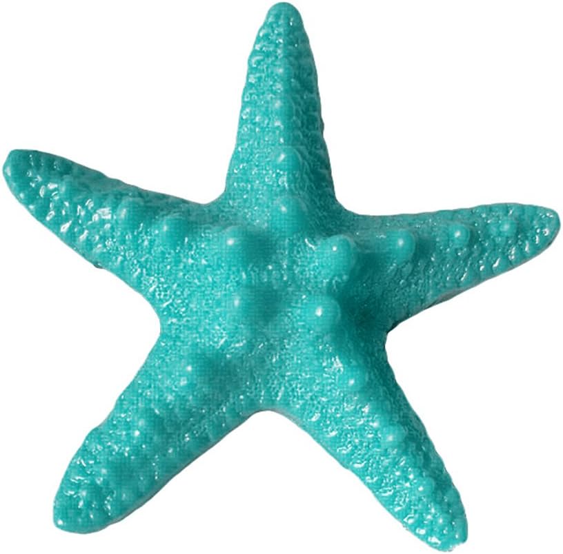 zhenleisier Miniature Garden Decoration,5Pcs Resin Starfishs Ornament Beach Ocean Sea Star Home Wall Party Decor Fairy Tale Garden Accessory Micro Landscape Bonsai Doll House Decor Lake Blue