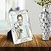 8x10 Picture Frame | College Photo Frame | Wedding Picture Frame Made of EPOXY and Silver Plated Metal | Inlay Rhinestones Photo Frame Blocks Display 8x10 Inch Picture for Family Love Baby