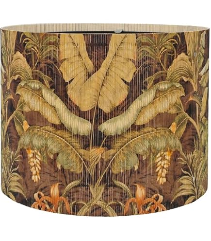 Pack De 2 Pantallas De Lámpara De Bambú | Estilo Rústico Y Vintage | Para Lámparas De Mesa O Colgantes | Decoración Hogar