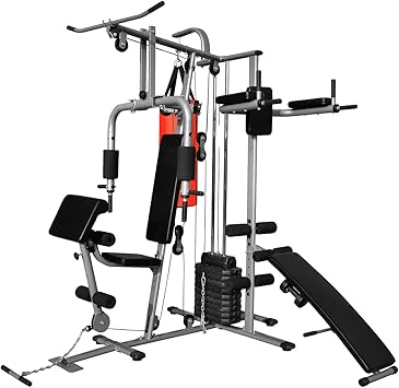 vidaXL Gimnasio Multifuncional Máquina Musculación Aparato 65 kg ...