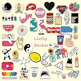 CHSTAR Cartoon Water Bottles Stickers, Cute Laptop Stickers for Hydro Flask,Guitar,Bike,Skateboard,Computer Stickers Waterproof Vinyl Decals Stickers, Best Gift for Adult,Children,Teen 45pcs Pack.