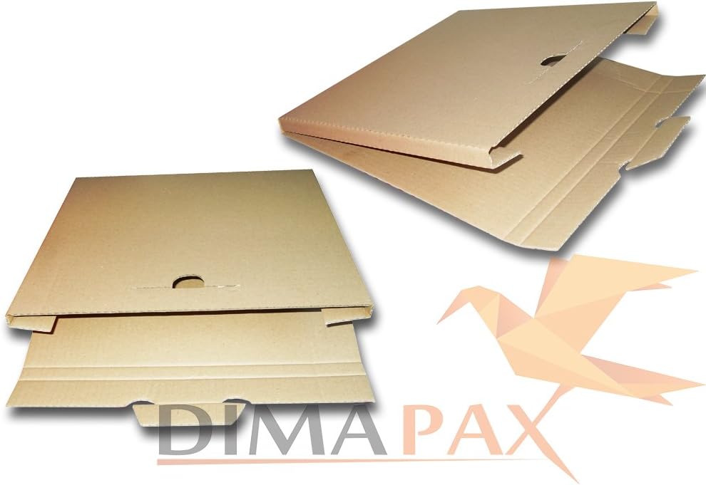 '75 LP mailing boxes 325X325X13 for 1-3 Vinyl Records 12 Inch Dimapax