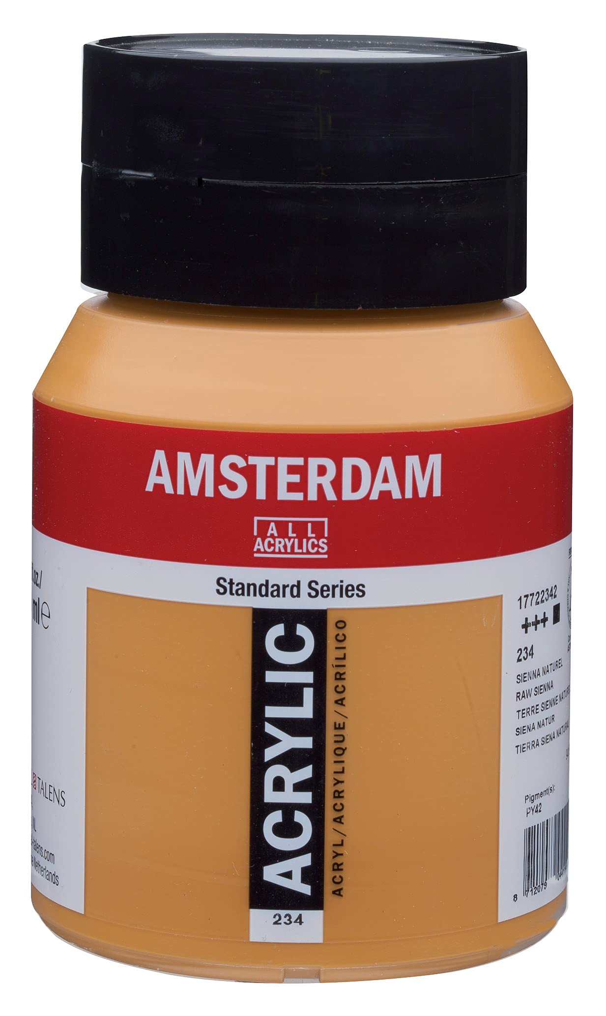 Amsterdam Standard Series Acrylic Jar 500 ml Raw Sienna 234 (17722342)