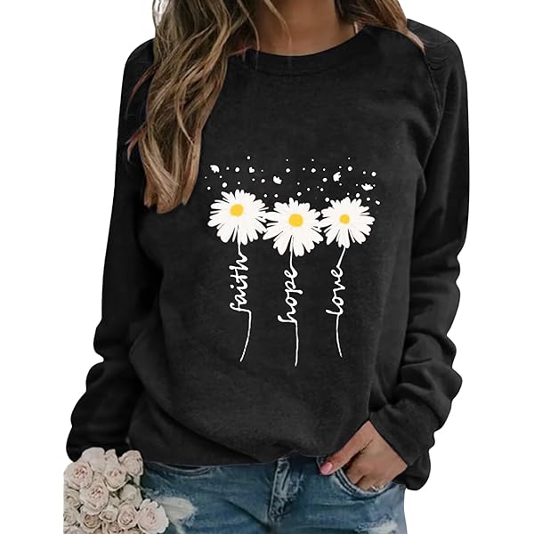 【GRAVER】22FW★ Small Life Logo Flower Smile Sweatshirt Blue Flower Smile Embroidery White Clip Sweatshirt - GRAVER