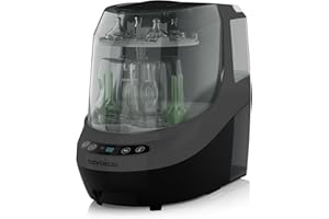 Baby Brezza Bottle Washer Pro - Baby Bottle Washer, Sterilizer + Dryer - All in One Machine Cleans Baby Essentials, Bottles + Pump Parts – Appliance Replaces Bottle Brushes & Drying Racks, Charcoal