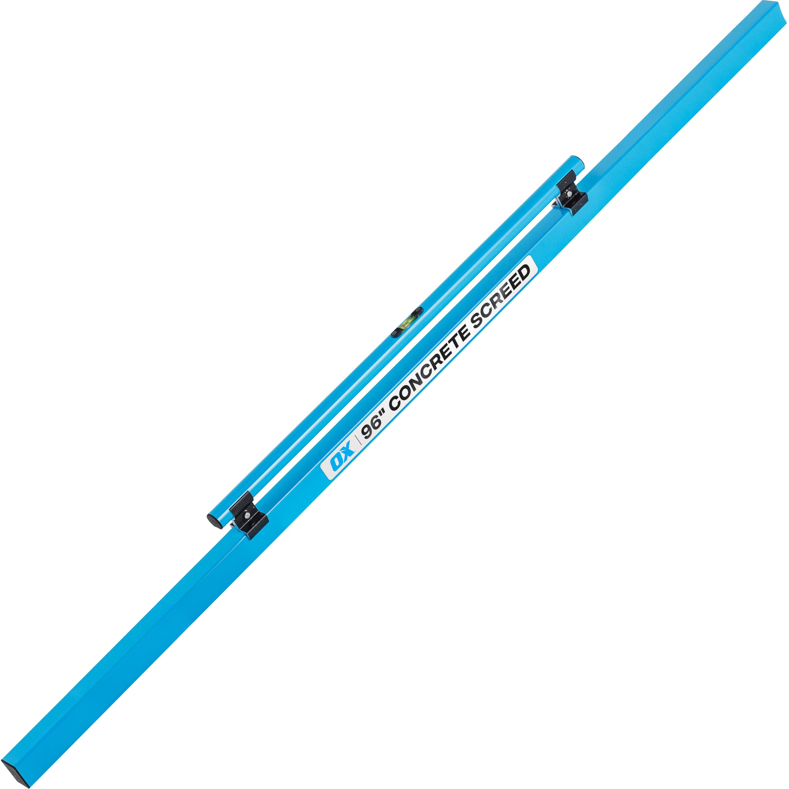 Photo 1 of *** POSSIBLY FOR PARTS/ HAS DAMAGES *** OX Tools Concrete Screed, Pro Series 96 Inch Screed with Level Vial, 8 Ft Concrete Darby, Aluminum Lightweight & Reversable Handle for Cutting and Smoothing Concrete, Powder Coated for Easy Cleanup