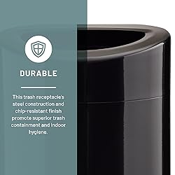 Safco Open-Top Modern Trash