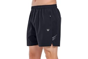NORTHYARD Men's Athletic Running Shorts 5" Quick Dry Lightweight with Zip Pockets Gym Workout Active