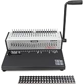 RAYSON SD-1501A21 Comb Binder, 21-Hole, 15-Sheet Punch, 200-Sheet Capacity | Features 21 fully disengageable punch pins for customized hole patterns and flexible binding of different paper sizes.