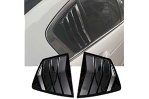 Bayyee 1Pair Left + Right Side Window Louver Shutter Cover Trim Fit for Honda Accord 2008 2009 2010 2011 2012 2013 Gloss Black