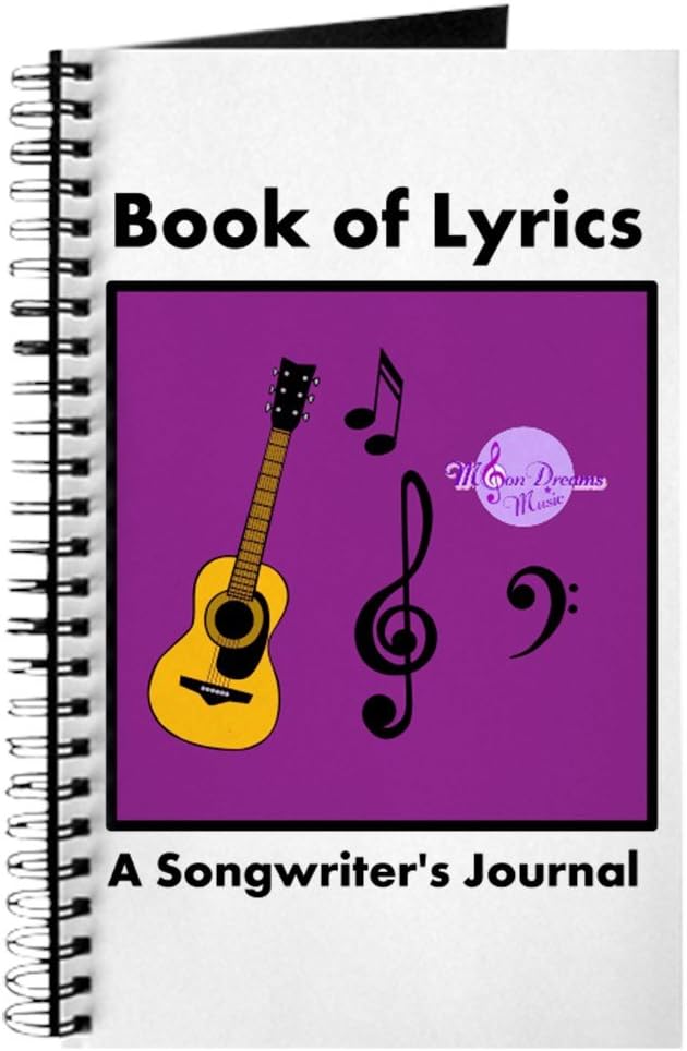 Amazon Cafepress Bookの歌詞songwriter S スパイラルバインドジャーナルノートブック 個人日記 タスクジャーナル ノート メモ帳 文房具 オフィス用品