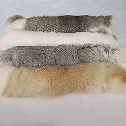 4pcs Assorted Bulk Craft Grade Natural Rabbit Skins