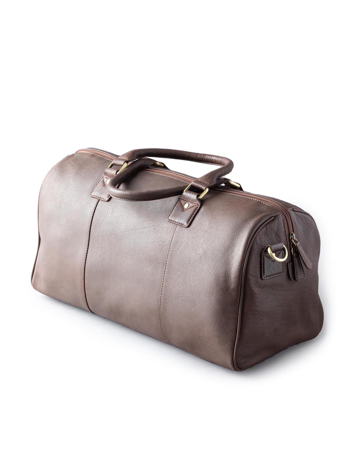 Lakeland Leather Discoverer Real Leather Small Overnight Holdall Bag L48x H25x D20cm in Auburn Brown
