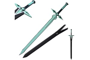 Sword fort Carbon Steel SAO Sword Real Metal Handmade Cosplay Japanese Anime Sword, Kirito Sword Dark Repulsor/Black Elucidator/Blue Rose