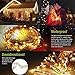 GMFive USB Operated Copper Wire Starry Lights 60m/20ft 60LED String USB DC 5V for Chritsmas Wedding Halloween Patio Party Decorations Fairy Steady ON/OFF mode (Warm white)
