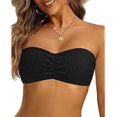 Daci Women Strapless Bikini Swimsuit Tops - Bandeau Tube Bathing Suit Top