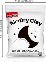 iFergoo Air Dry Clay Ultra Light Modeling White 500 g 1.1 lb view 2