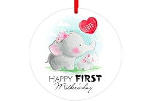 FaCraft First Mothers Day Ornament Gifts for New Mom - First Time Mom Gift 1st Mother's Day Keepsake Gifts for Expecting, Pregnant, Mommys Mother to be, New Parents from Daughter Son Baby, Baby Shower