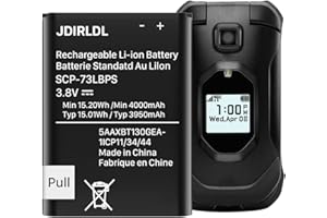 JDIRLDL 1 Pack Battery for SCP-73LBPS, (4000mAh) Upgrade New 0 Cycle Higher Capacity Battery Replacement for Kyocera DuraXV Extreme E4810 Verizon Flip Phone Battery