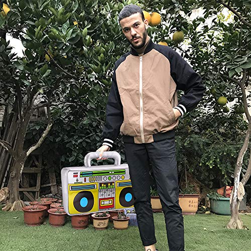 Christmas 3 Pieces 16 inch Inflatable Boombox Toy for 80's 90's Themed Party,Adults Costume Accessories and Hip Hop Party - Thumbnail 7