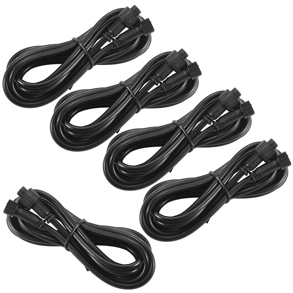 INDARUN 5 pcs 4 pins 3m Extension Cables for Outdoor RGB led decking Light (ONLY for INDARUN Lights)