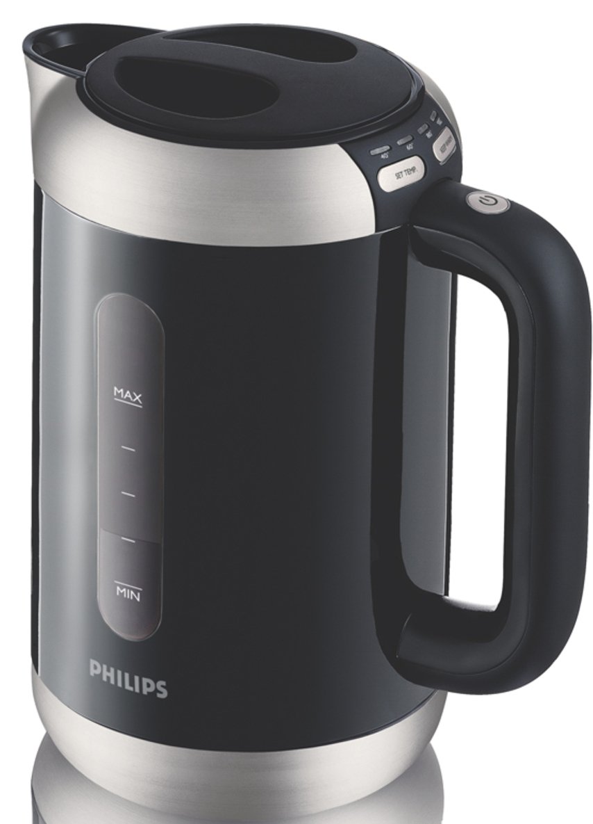 Philips HD4686/92 Gloss Black 2400W 1.5L Cordless Kettle with Digital