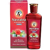 Navratna Ayurvedic Cool Oil | With 9 Active Herbal Ingredient | Relaxing Head Massage Oil | Quick Relief from Headache & Body Ache | 16.91 FL Oz/500